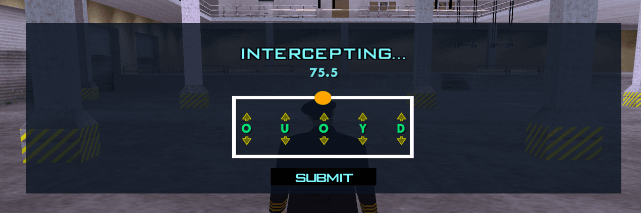 Morse Code View Ingame.